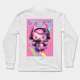 MC HAPPY - AUDIO THINGYS COLLECTION | Anime Manga Kawaii Chibi Musician Pop Art Design | PROUD OTAKU Long Sleeve T-Shirt